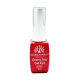 Ojă semipermanentă ochi de pisică, Cherry Red Cat Eye Global Fashion, 8ml, 002