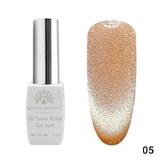 Oja semipermanenta, Snow White, 3D Cat Eye, Global Fashion 8ml, 05