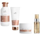 Oferta Black Friday 2025: Wella Professionals Fusion: Sampon 250 ml, Balsam 200 ml, Masca 150 ml + Ulei Reconstructiv, 30 ml