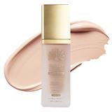 Fond de ten Global Fashion, Glowy Liquid Foundation 4în1: Primer + Corector + Iluminator + BB cream, SPF 15, K034,Honey