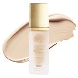Fond de ten Global Fashion, Glowy Liquid Foundation 4în1: Primer + Corector + Iluminator + BB cream, SPF 15, K033,Golden Tan