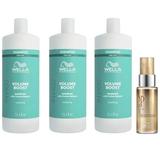 Oferta Black Friday 2025: 3 x Sampon pentru Par Lipsit de Volum - Wella Professionals Invigo Volume Boost, 1000 ml + Ulei Reconstructiv, 30 ml