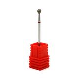 Duză de diamant pentru cuticulă, sferă, brâu roșu 001 / 035R