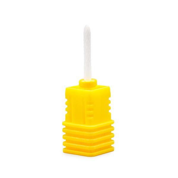 Duză din ceramică pentru cuticulă,  brâu galben, 600036