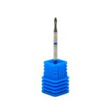 Duză de diamant pentru cuticulă,  flacără, brâu albastru 257 / 015B