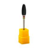 Duză neagră ceramică, brâu roșiu-galben 6410801
