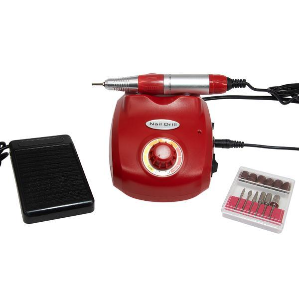 Pilă electrică pentru manichiură și pedichiură 45000 rotații 65W, ZS-603, culoare roșie