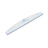 Pilă pentru unghii cu riglă, 150/150, blue, 1 buc