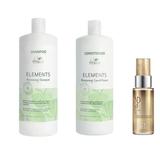 Oferta Black Friday 2025:  Wella Professionals Elements Renewing: Sampon 1000 ml, Balsam 1000 ml + Ulei Reconstructiv 30 ml