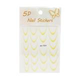 Stiker French interior cu Ombre Nail Stickers 5D, SD-1924