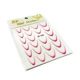 Stiker French interior cu Ombre Nail Stickers 5D, SD-1930