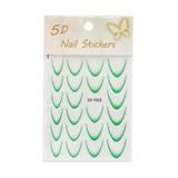 Stiker French interior cu Ombre Nail Stickers 5D, SD-1923