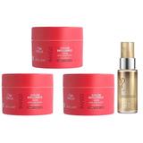 Oferta Black Friday 2025: 3 x Masca pentru Par Vopsit cu Fir Gros - Wella Professionals Invigo Color Brilliance Coarse, 150 ml + Ulei Reconstructiv, 30 ml