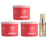 Oferta Black Friday 2025: 3 x Masca pentru Par Vopsit cu Fir Subtire/Normal - Wella Professionals Invigo Color Brilliance Fine/Normal, 500 ml + Ulei Reconstructiv 30 ml