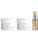 Oferta Black Friday 2025: 2 x Masca Hidratanta pentru Parul Cret si Ondulat - Wella Professionals Nutricurls Deep Treatment for Waves & Curls, 500 ml + Ulei Reconstructiv 30 ml