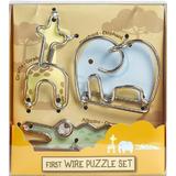 Set 3 puzzle metalice: Animale salbatice
