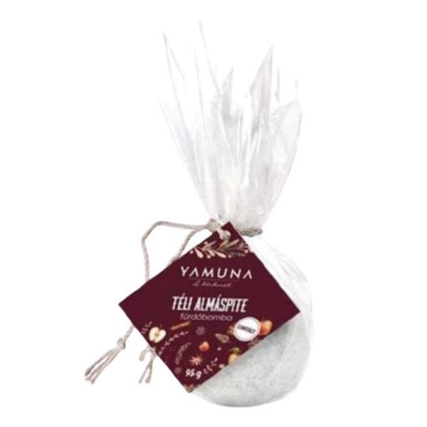 Bomba de baie efervescenta cu aroma de placinta de mere Yamuna 95 gr