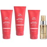 Oferta Black Friday 2025: 3 x Balsam pentru Par Vopsit cu Fir Subtire/Normal - Wella Professionals Invigo Color Brilliance Fine/Normal, 200 ml + Ulei Reconstructiv, 30 ml