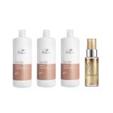 Oferta Black Friday 2025: 3 x Balsam de Reparare pentru Par Deteriorat - Wella Professionals Fusion, 1000 ml + Ulei Reconstructiv 30 ml
