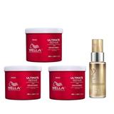 Oferta Black Friday 2025: 3 x Masca de Reparare Intensiva cu AHA & Omega 9 pentru Par Deteriorat - Wella Professionals Ultimate Repair Mask, 500 ml + Ulei Reconstructiv 30 ml