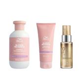 Oferta Black Friday 2025: Wella Professionals Invigo Blonde Recharge: Sampon 300 ml, Balsam 200 ml + Ulei Reconstructiv 30 ml