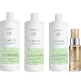 Oferta Black Friday 2025: 3 x Sampon Vegan pentru Scalp Uscat si Sensibil - Wella Professionals Elements Calming Shampoo, 1000 ml + Ulei Reconstructiv, 30 ml