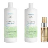 Oferta Black Friday 2025: 2 x Sampon Vegan pentru Scalp Uscat si Sensibil - Wella Professionals Elements Calming Shampoo, 1000 ml + Ulei Reconstructiv 30 ml