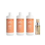 Oferta Black Friday 2025: 3 x Sampon Intens Nutritiv pentru Par Uscat si Deteriorat - Wella Professionals Invigo Nutri-Enrich, 1000 ml + Ulei Reconstructiv 30 ml