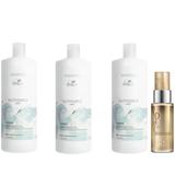 Oferta Black Friday 2025: 3 x Sampon pentru Parul Cret - Wella Professionals Nutricurls Micellar Shampoo for Curls, 1000 ml + Ulei Reconstructiv, 30 m