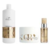 Oferta Black Friday 2025: Wella Professionals Oil Reflections Luminous: Sampon 1000 ml, Masca 150 ml + Ulei Reconstructiv 30 ml