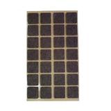 Protectie pasla autoadeziva pentru pardoseala, dreptunghiulara 20 x 20 mm, maro, set 28 buc
