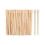 Set spatule înguste din lemn pentru epilare, 100 buc