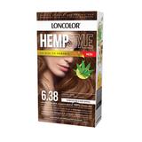 Vopsea Permanenta pentru Par cu Amoniac - Loncolor HempStyle, nuanta 6.38 Caramel Sarat, 1 pachet