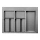 Suport organizare tacamuri Axispace, gri antracit, pentru latime exterioara corp 700 mm, montabil in sertar de bucatarie