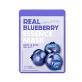 Masca Faciala Multinutritiva cu Extract de Afine - FarmStay Real Blueberry Essence Mask, 23 ml
