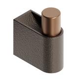 Agatatoare cuier Casey, finisaj maro metalic texturat/bronz mat, 23x61 mm