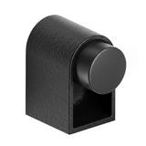Opritor pentru usa Casey, finisaj negru lava texturat/negru mat, 47x30 mm 