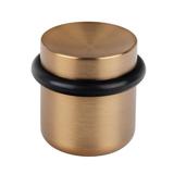 Opritor pentru usa Luv, finisaj alama cava periata, 36x35 mm