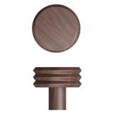 Agatatoare cuier Pulse, finisaj nuc, 65x57 mm