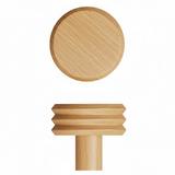 Agatatoare cuier Pulse, finisaj stejar, 65x57 mm