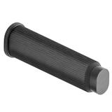Opritor pentru usa Brooklyn Wall, finisaj negru periat, 28x103 mm