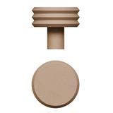 Agatatoare cuier Pulse Color, finisaj maro ceramic, 65x57 mm 