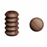 Agatatoare cuier Pulse, finisaj nuc, 28x45 mm