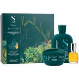 Set Cadou Reconstructie pentru Par Deteriorat  - Alfaparf Milano Semi Di Lino Reconstruction Holiday Kit For Damaged Hair: Sampon 250 ml, Masca 200 ml, Ser de Stralucire 15 ml