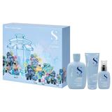 Set Cadou Densificator pentru Par Subtire si Matur  - Alfaparf Milano Semi Di Lino Density Holiday Kit For Thin & Aging Hair: Sampon 250 ml, Balsam 200 ml, Crema 125 ml