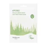 Masca de Fata Vegana, Purifianta cu Arbore de Ceai - Muldream Vegan Green Mild Tea Tree Pore Mask, 25 ml