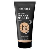 Fond de Ten Bio pentru Ten Usor Bronzat, Formula Vegana - Benecos Natural Creamy Make Up, nuanta Cream, 30 ml