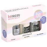 Set 3 Lacuri de Unghii Naturale 20-Free, Vegane – Benecos Nail Essentials, 1 pachet