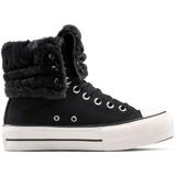 Pantofi sport unisex Converse Chuck Taylor All Star Fold-Over Lift Platform A15229C, 36, Negru