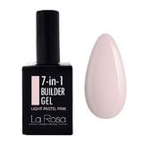 Gel de construcție autonivelantă pentru unghii 7în1 La Rosa Profesionales, light pastel pink 15 ml